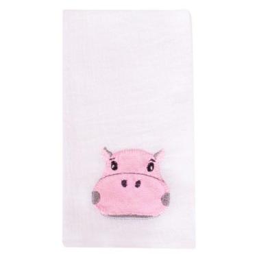 Imagem de Fralda de Boca Hipopótamo Rosa - Miguel Baby