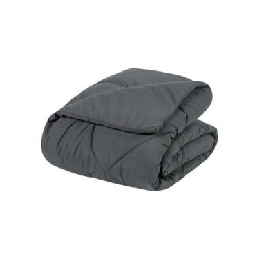 Imagem de Edredom 1 Peça Solteiro Percal 200 Fios Unique 100% Poliéster - Grafit