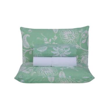 Imagem de Jogo De Lençol 4 Peças Casal Percal 180 Fios Homme 60% Algodão 40% Pol