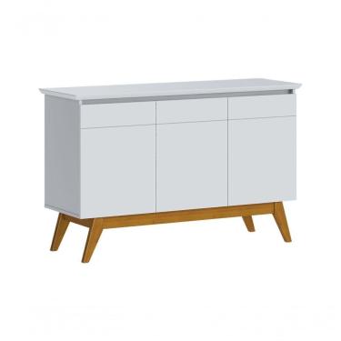 Imagem de Buffet Classic 3 Portas Branco Acetinado - Imcal Móveis