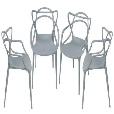 Imagem de Kit 4 Cadeiras para Sala de Jantar Allegra Solna - OR Design