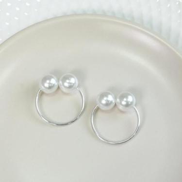 Imagem de Kit 10 Pçs Anel para Guardanapo 10 Lugares Pérola Dupla Grande 4x3cm A