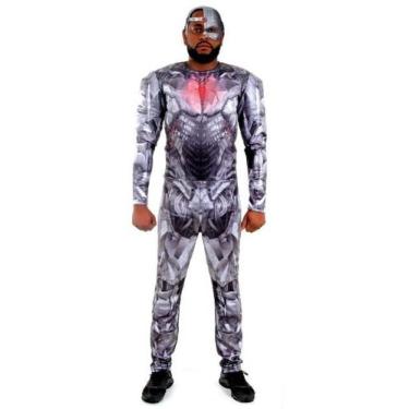 Imagem de Fantasia Cyborg Adulto - Liga da Justiça - Sulamericana, UNICA, M