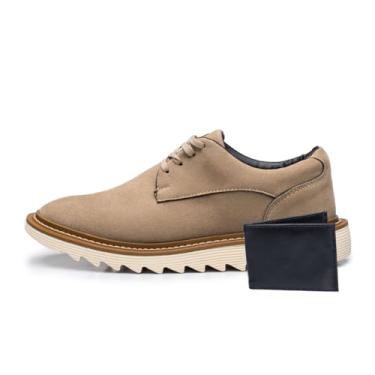 Imagem de Sapato Social Oxford Masculino em Camurça, Estilo Brogue com Solado Tratorado e Carteira, para Festas e Uso Diário (Capuccino Off, BR, Adulto, Numérico, 41)
