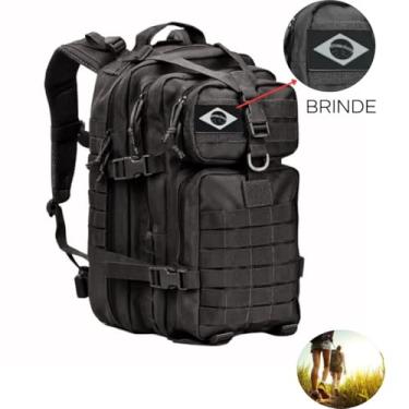Imagem de Mochila Tatica Militar Impermeavel 50l Viagem Camping Reforçada Preto