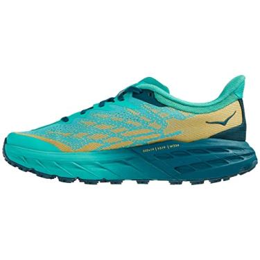 Imagem de Hoka Speedgoat 5 Tênis feminino de corrida em trilha, Jardim aquático azul-petróleo profundo, 9.5