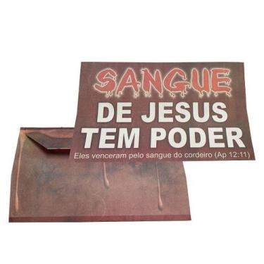Imagem de Envelope Sangue de Jesus tem poder - 100 unidades - no-brand