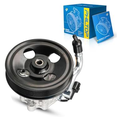 Imagem de PHILTOP Bomba de direção hidráulica 214053 com polia, adequada para Forte 2010-2013, Forte Koup 2010-2013, substitui OE 3800, 91176546, 214053, 214053, 214053, 571001M100, 571000, 1M1000
