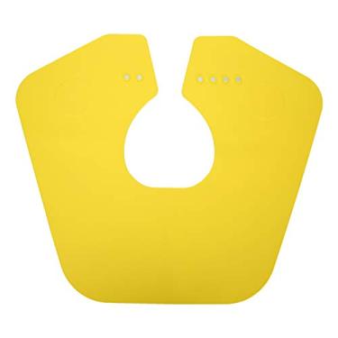 Imagem de CUOFYUNL Profissional Silicone À Prova D 'Água Cabeleireiro Xale Barbeiro Corte de Cabelo Tingimento Capa (Amarela)