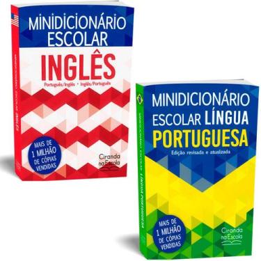Imagem de Kit Mini Dicionário Escolar Português e Inglês  Ciranda Cultural