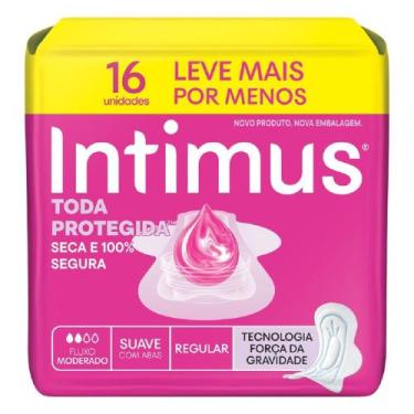 Imagem de Absorvente Intimus Toda Protegida Dia Suave Com Abas 16 Unidades