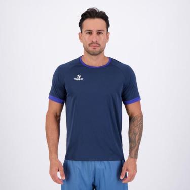 Imagem de Camiseta Topper Classic Color III Marinho, GG