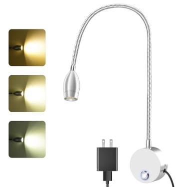 Imagem de ERAY Luz de leitura de cabeceira - 1 unidade prata