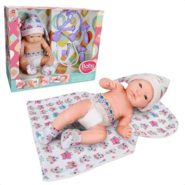 Imagem de Brinquedo Boneca Reborn Daily Care em Vinil Macio com Acessórios Médic