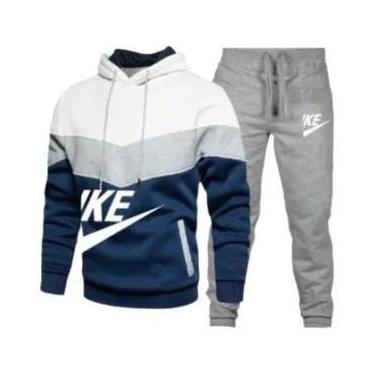 Imagem de Conjunto De Moletom Com Capuz E Calças Para Homens, Casual, Fitness, C