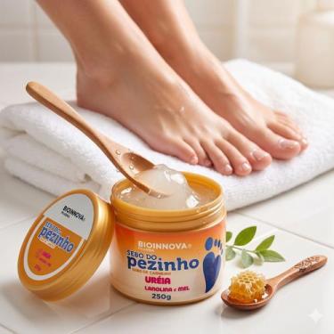 Imagem de Sebo de Carneiro Gel para os Pés Uréia Lanolina e Mel - BioInnova 250g