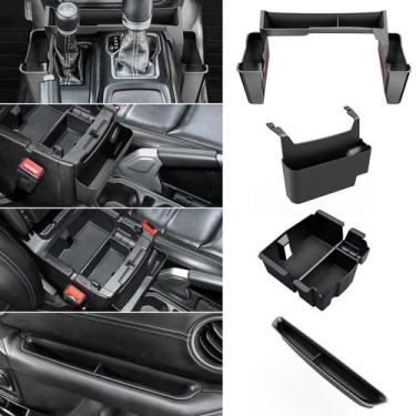 Imagem de Organizador de console central DIAMOOKY 4 peças para Jeep Wrangler