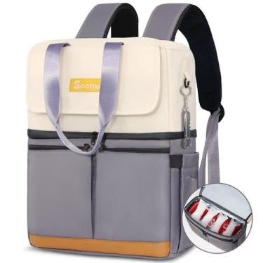 Imagem de Mochila Cooler Scothen Double Decker isolada 42x35x17cm