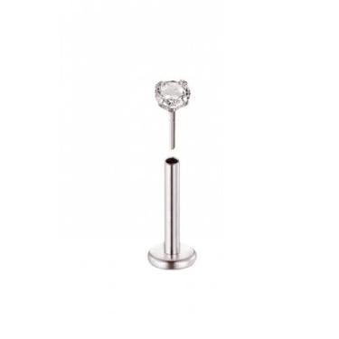 Imagem de Piercing Nariz Orelha Titânio G23 Ponto De Luz Antialérgico - Piercing
