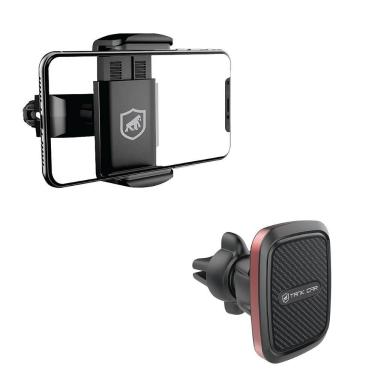 Imagem de Kit Suporte Veicular para Painel Tank Car e Banco Traseiro Survivor Compatível com Smartphones de Diversos Tamanhos