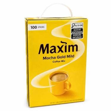 Imagem de Café Solúvel Coreano Maxim Mocha Gold Mild 1,2kg 100 Sachê