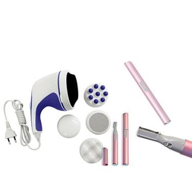 Imagem de PROMOÇAO Massageador Orbital + Aparador de Pelos De Sobrancelha Presente Para Dia Das Maes