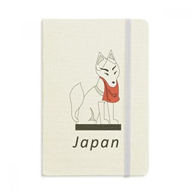 Imagem de Caderno de jornal clássico oficial de raposa japonês com capa dura de tecido, Diário