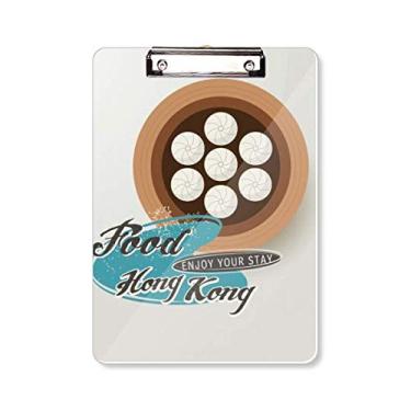 Imagem de Hong Kong Xiaolongbao Dumpling China Prancheta pasta de escrita placa de apoio A4