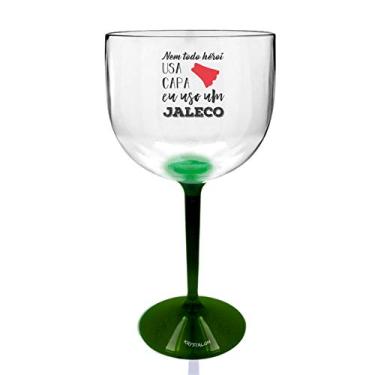 Imagem de Taça Gin com Base Verde Personalizada Profissional da Saúde