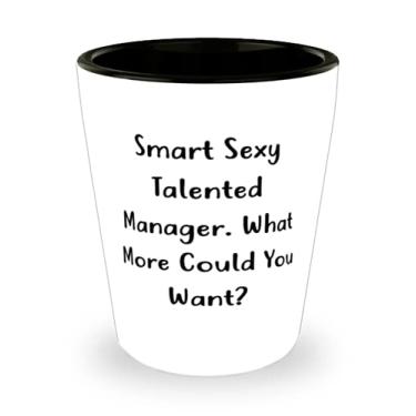 Imagem de Perfect Manager, Smart Sexy Talentoso Manager. O que mais você poderia querer? Copo divertido de formatura para homens e mulheres