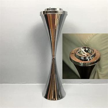 Imagem de Cinzeiro De Pé Ao Ar Livre Para Pátio, Cinzeiros Externos Grandes E Altos Para Descarte De Receptáculos De Bitucas De Cigarro, Fumante De Metal Comercial, Recipiente Para Cinzas De Charuto Com Tam