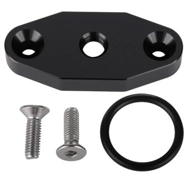 Imagem de Podavelle Adaptador de placa de alimentação de óleo turbo 1/8 NPT tampa de bloqueio do refrigerador de óleo LS1 LSX LS3 LQ4 LQ9 LR4 LS6 L33 LS2 LH6 L92 L76 L98 L9H L20 L94 LZ1 L99 L96 LC8 L77 Preto