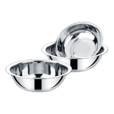 Imagem de Conjunto 3 Bowls Em Aço Inox Tigela De Inox Multiuso Cozinha - Clink