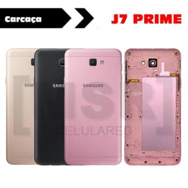 Imagem de Carcaça celular SAMSUNG modelo J7 PRIME, DOURADO