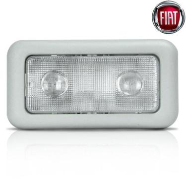 Imagem de Lanterna Interna do Teto Cinza Claro com Lâmpada - Idea, Doblo, Punto 