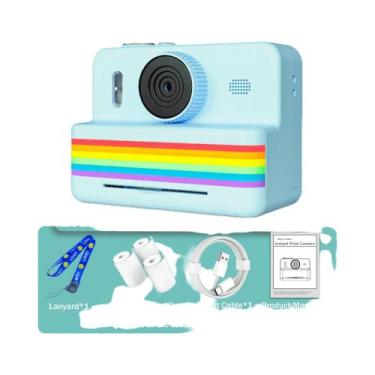 Imagem de Crianças 2,8 Polegadas Tela Grande Câmera De Impressão Instantânea Hd 