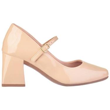 Imagem de Sapato Feminino Boneca Mary Jane Salto Médio Bico Quadrado - Munita, N