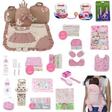 Imagem de Kit Bolsa de Maternidade 3 Peças + Saída maternidade + Enxoval Master 