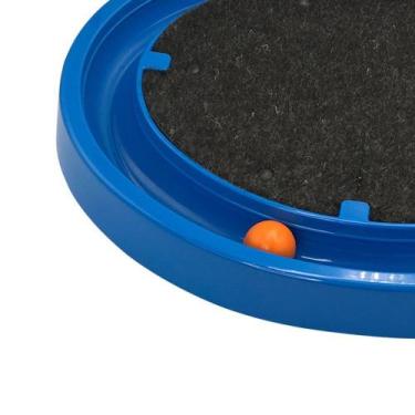 Imagem de Arranhador para Gatos com Bolinha Interativa Antistress  - Azul - Fura