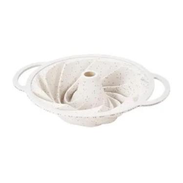 Imagem de Forma para Flan Mimo SN23293 Silicone Branco com Alça - Mimo Style