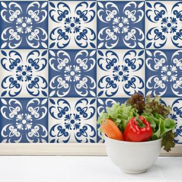 Imagem de Adesivo de Azulejo para Cozinha Cidade do Porto 10x10 100un - Quartinh