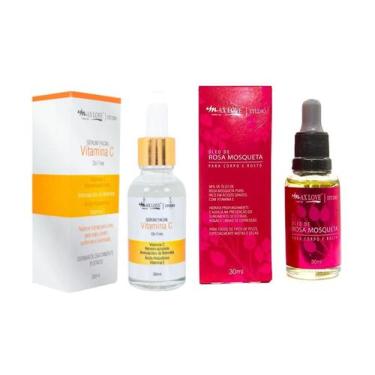 Imagem de kit serum vitamina c + oleo de rosa msoqueta - max love