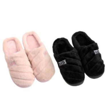 Imagem de pantufa feminina felpuda cozy tam.36-41 - redstar
