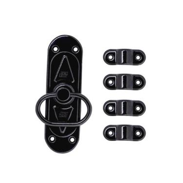 Imagem de Kit 1 Cremona Cromatizada Preta + 1 Vara Zincada Maciça 1,2m - LOTH