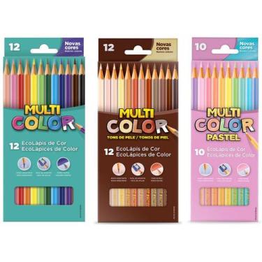 Imagem de Lápis De Cor Faber Castell Pele Pastel Básica 34 Cores - Faber-Castell