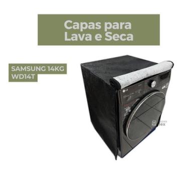 Imagem de Capa lava e seca samsung 14kg wd14t impermeável flex - Capas Flex, PRE