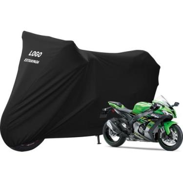 Imagem de Capa Moto Kawasaki Ninja Zx10 Zx6 Tecido Resistente Com Logo - Mz, Pre