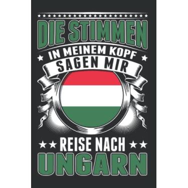 Imagem de Ungarn Notizbuch: Ungarn Urlaub Ungarische Flagge Budapest / 6x9 Zoll / 120 karierte Seiten Seiten