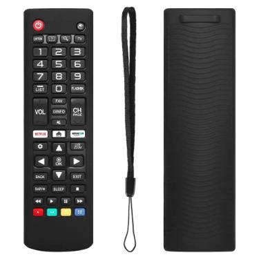 Imagem de Controle remoto universal para 86UM8070PUA e todos os outros modelos de Smart TV LG LCD LED 3D HDTV QLED Smart TV com capa protetora