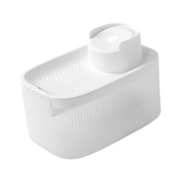 Imagem de Generic Fonte de água para gatos, tigela de água de baixo ruído, fácil limpeza para gatos internos, dispensador automático de água para cães pequenos, Branco